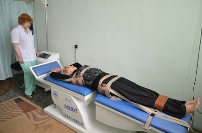 Tracțiunea coloanei vertebrale în osteocondroza toracică